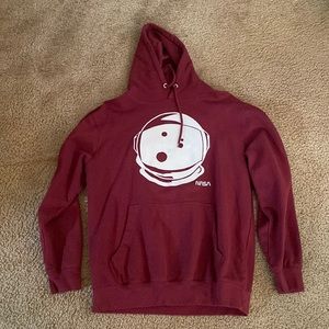 Eighty Eight burgundy Nasa sweatshirt